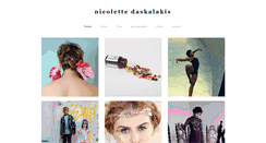 Desktop Screenshot of nicolettedaskalakis.com